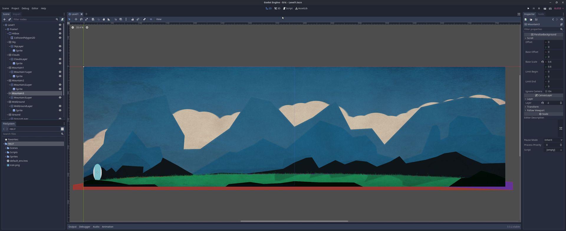 Eric the Egg: Godot level